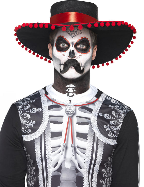 Kit maquillage squelette mexicain adulte Dia de los muertos
