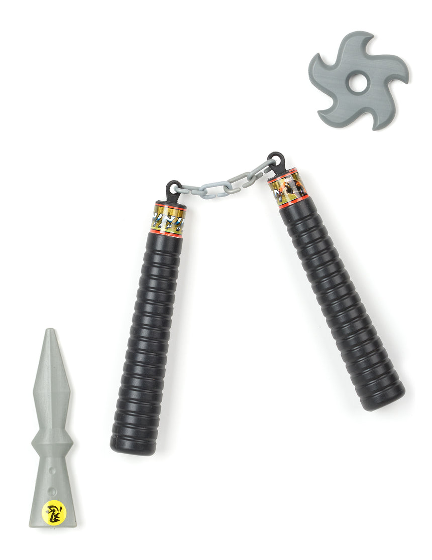 Kit ninja nunchaku enfant en plastique