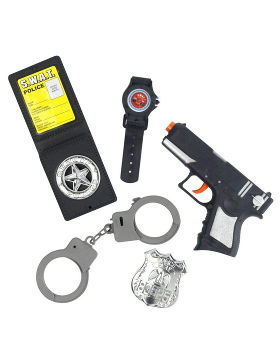 Kit complet policier enfant en plastique