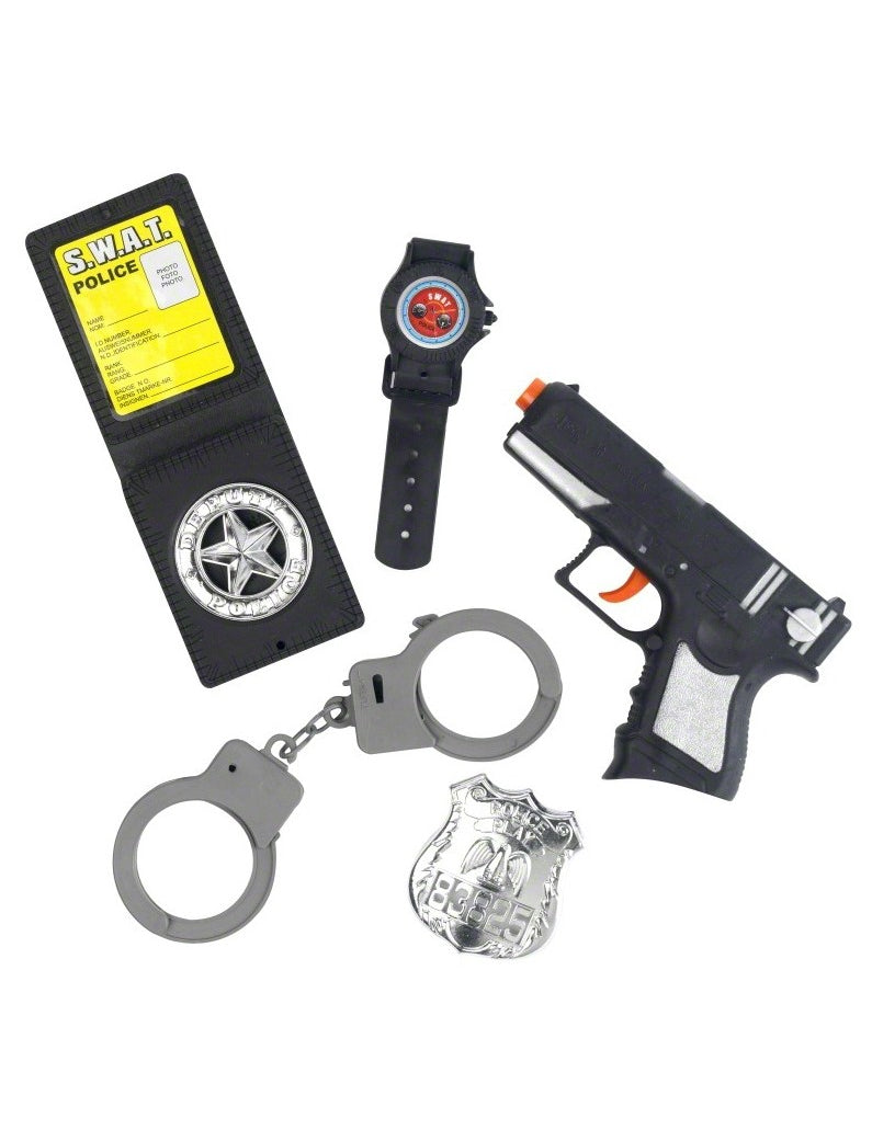Kit complet policier enfant en plastique