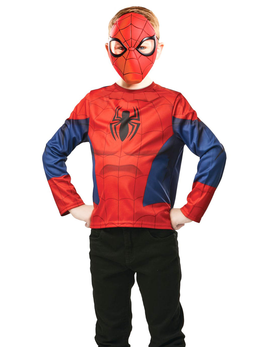 Kit top et masque Spiderman enfant