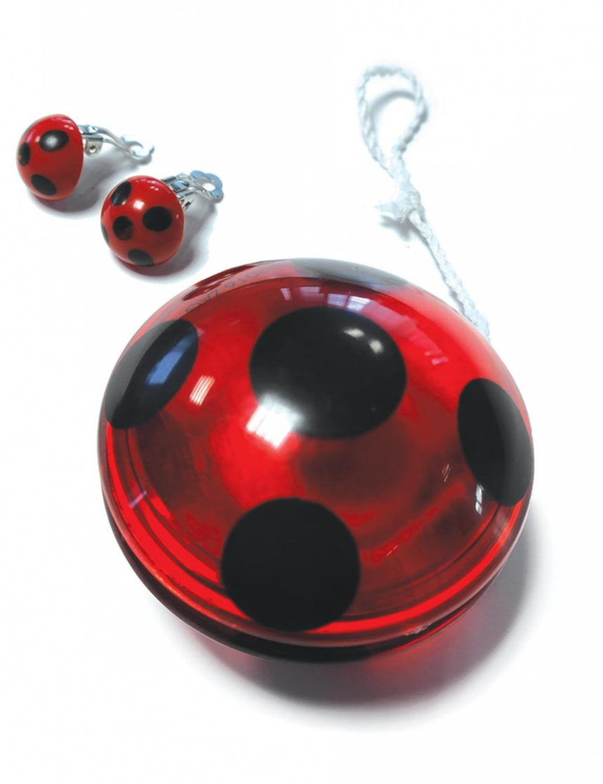 Kit Yoyo et Boucles d'oreilles Ladybug fille