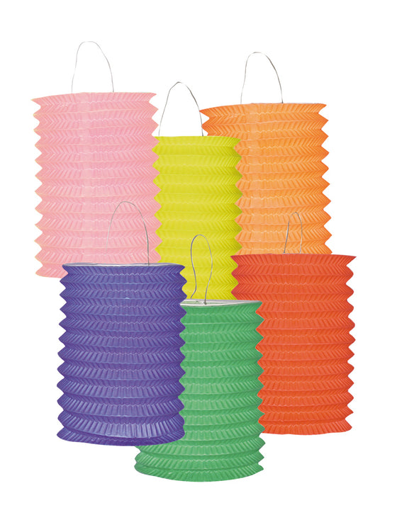 12 Lampions colorés 13 cm
