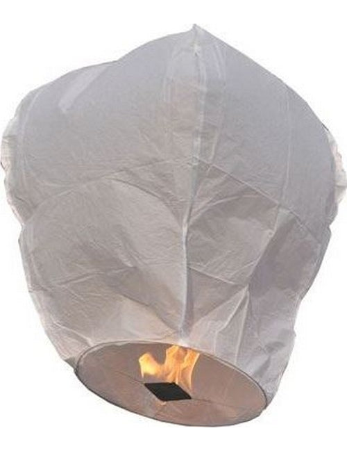Lanterne volante blanche 1m