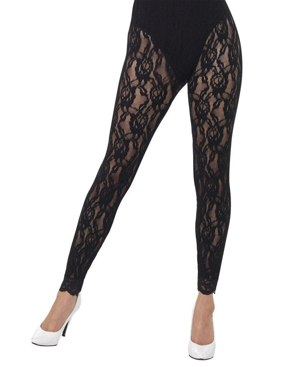 Legging dentelle noir femme