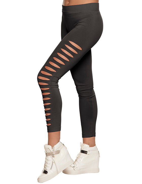 Legging troué noir adulte