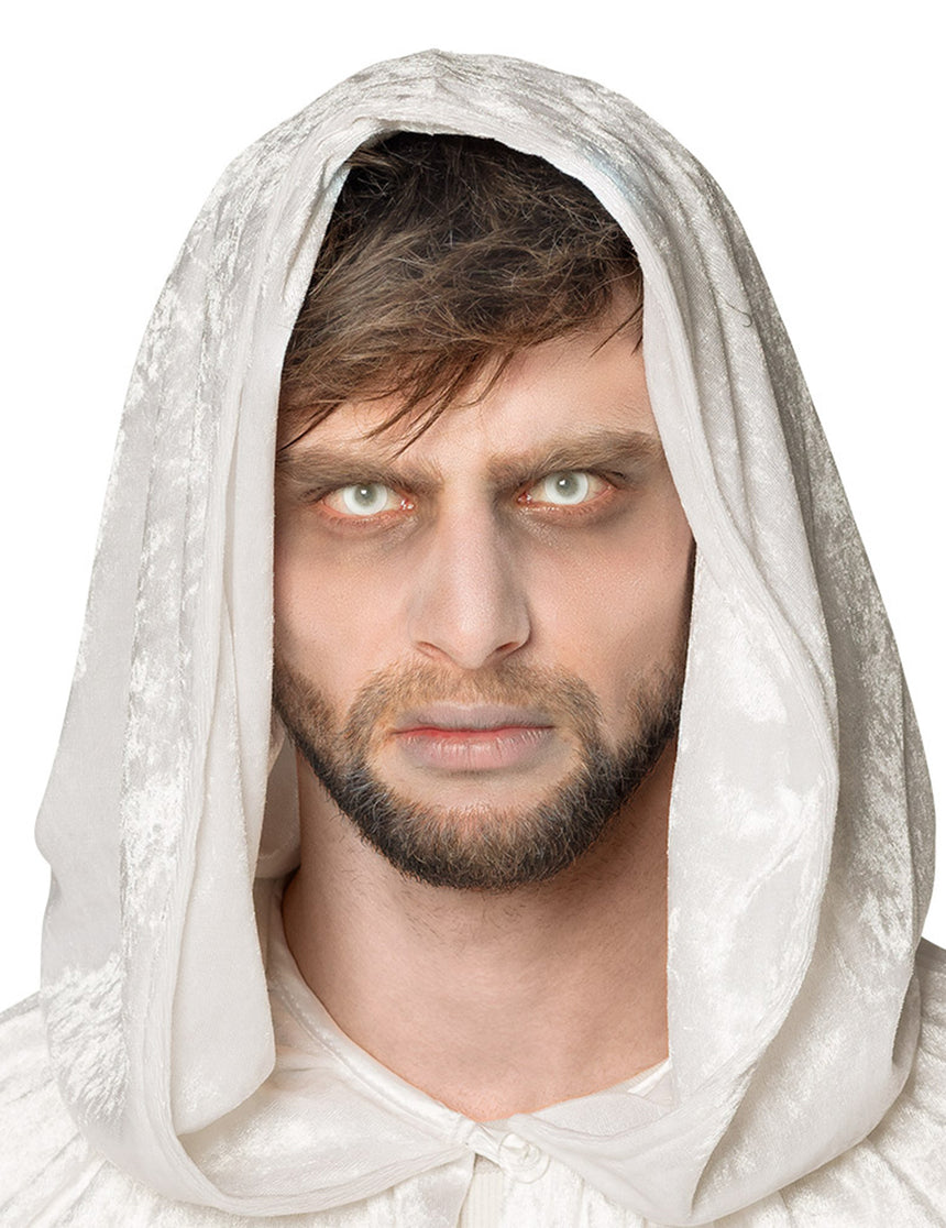 Lentilles de zombie blanches semi opaques 3 mois