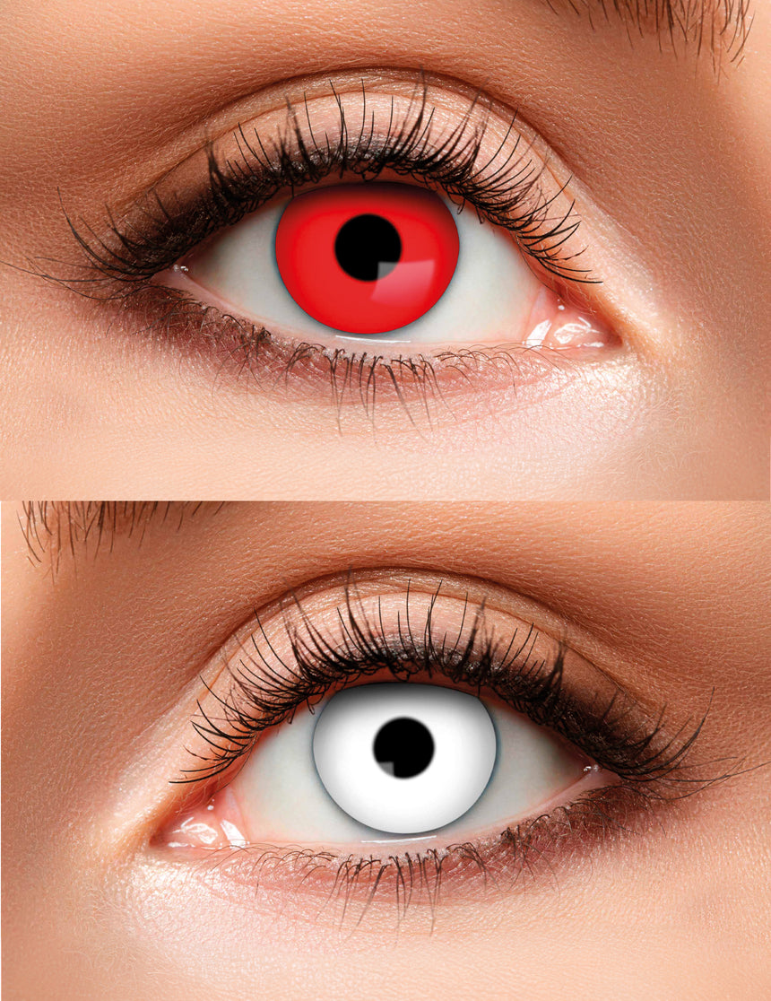 Lentilles duo rouge et blanche adulte