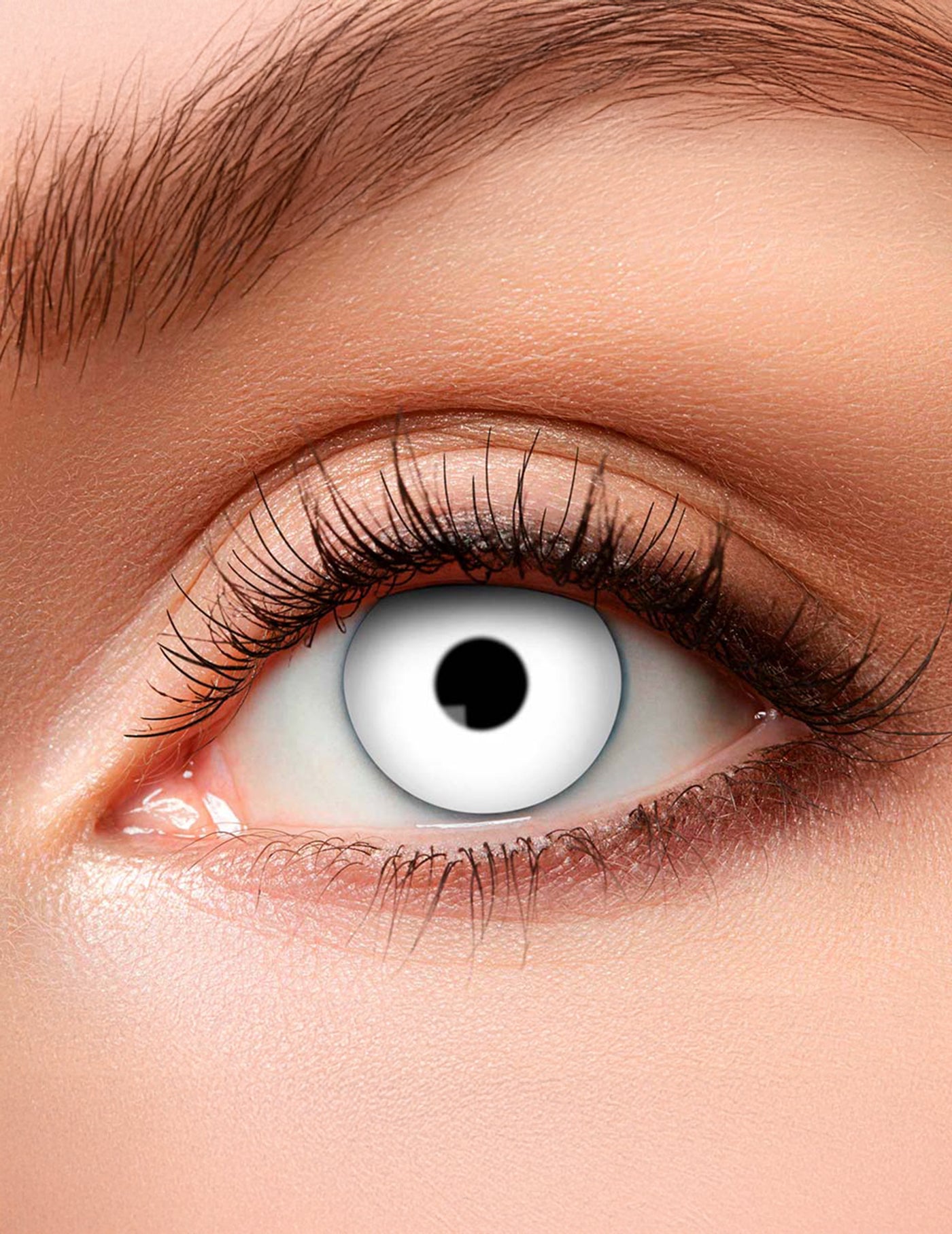 Lentilles fantaisie oeil blanc adulte