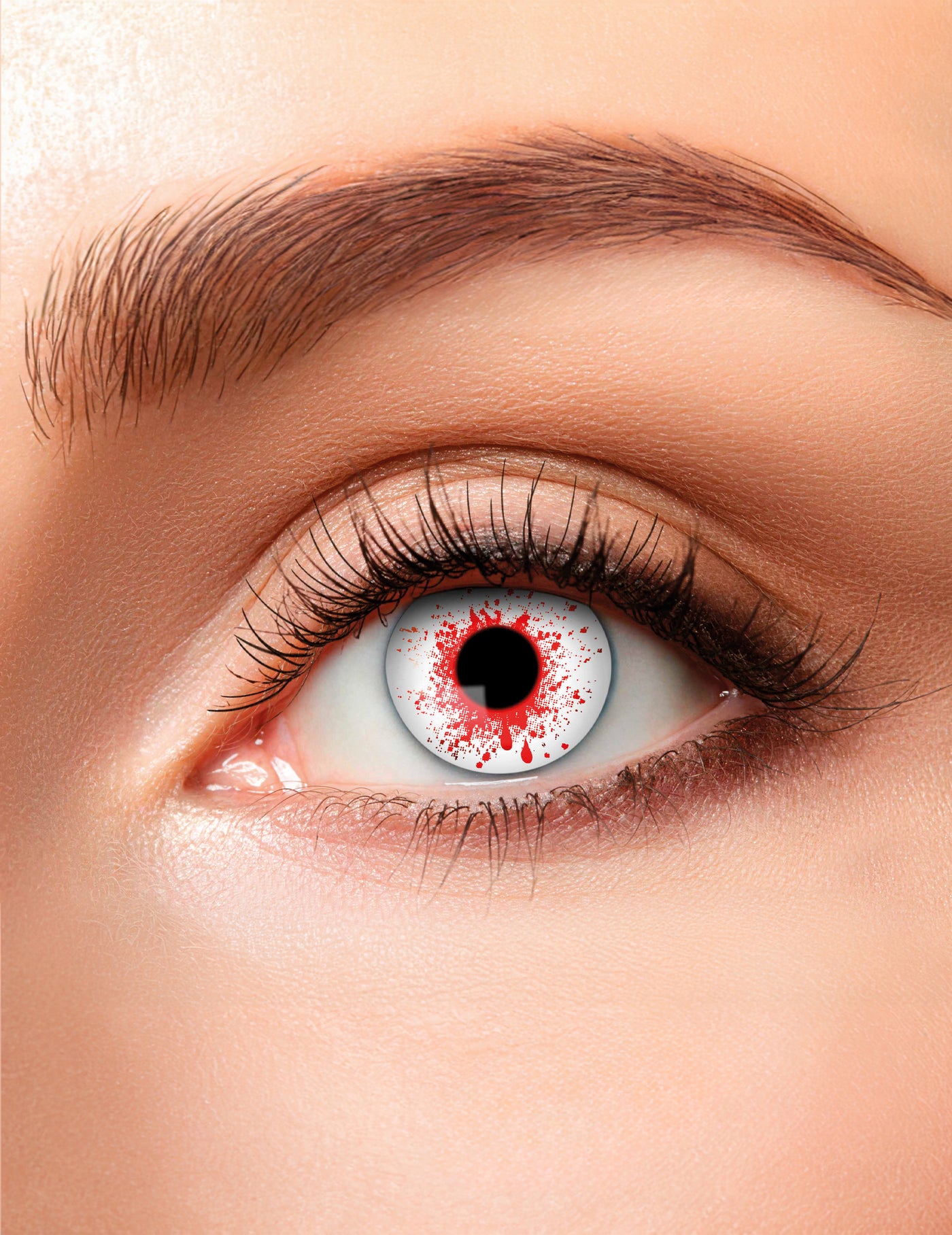 Lentilles fantaisie oeil ensanglanté adulte Halloween
