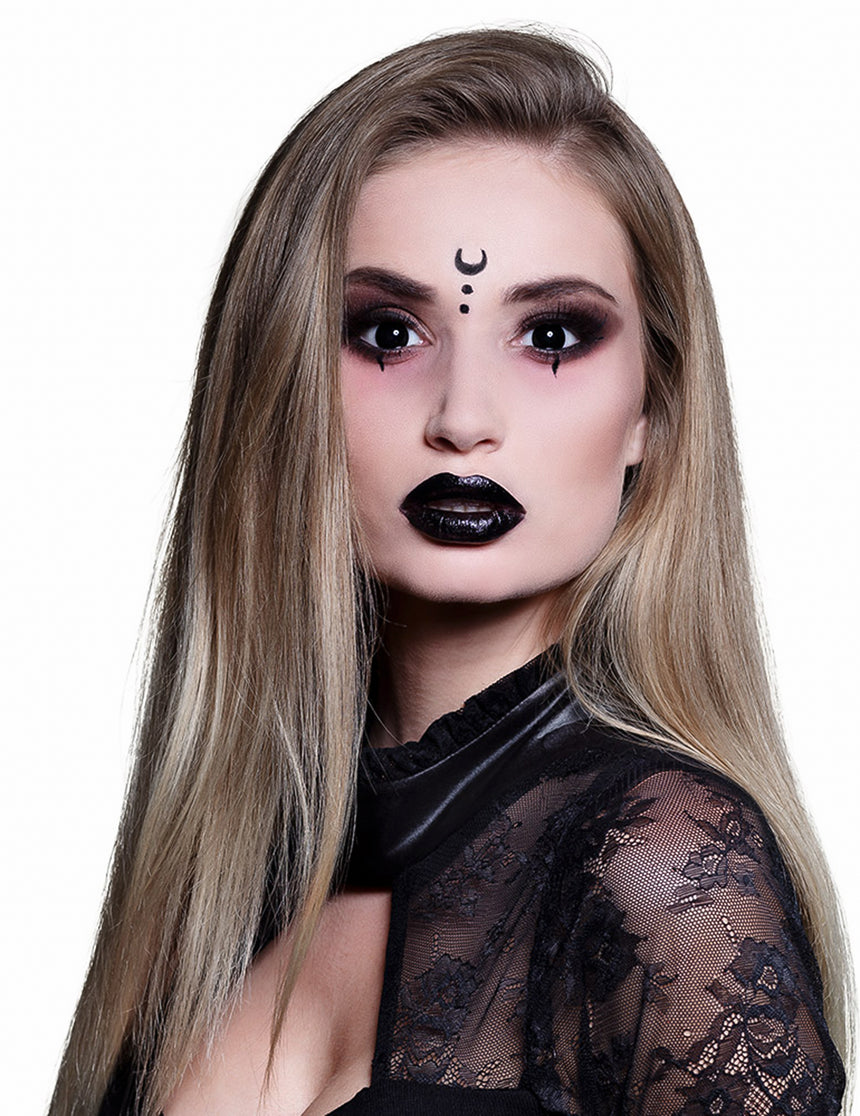 Lentilles fantaisie oeil noir adulte