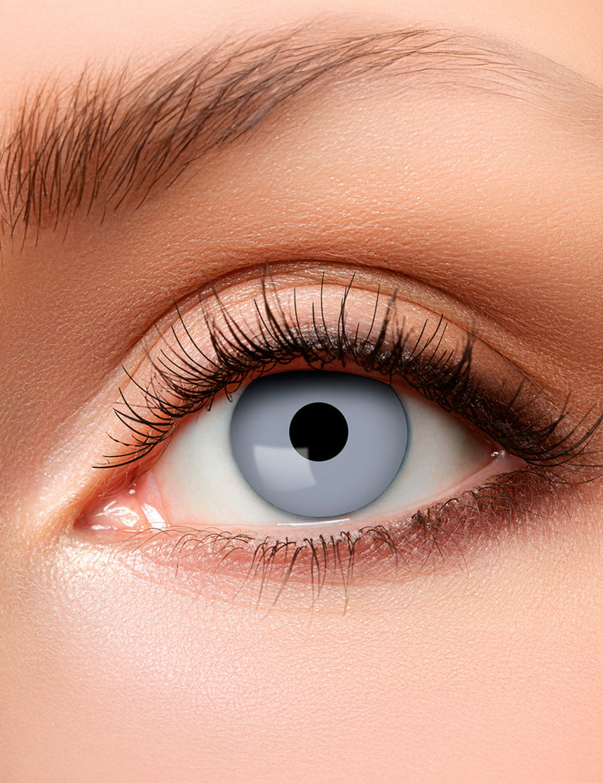 Lentilles fantaisie ?il zombie gris adulte Halloween