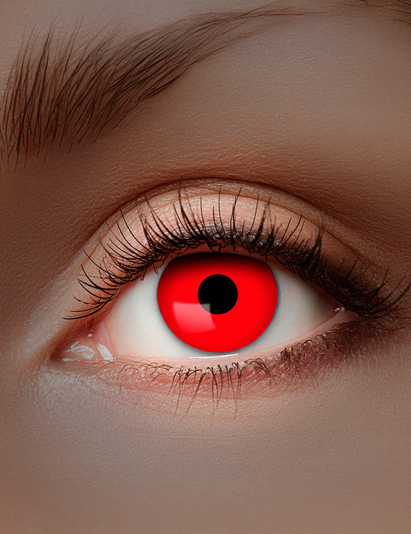 Lentilles fantaisie UV rouge adulte