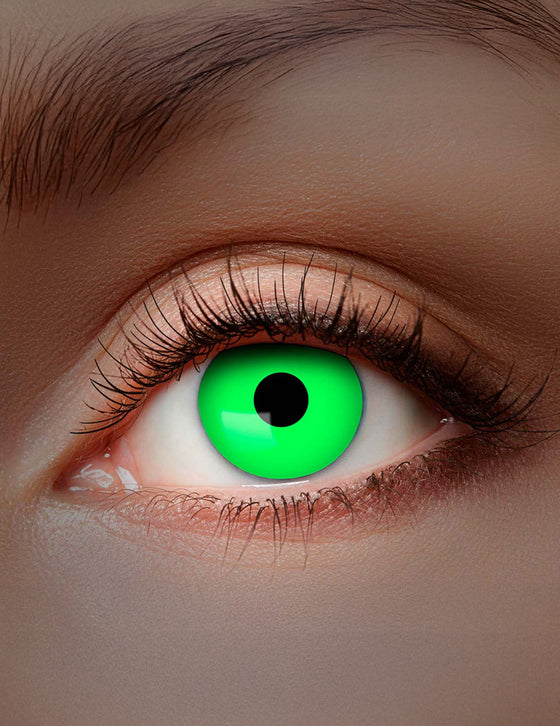Lentilles fantaisie UV vert adulte 1 mois