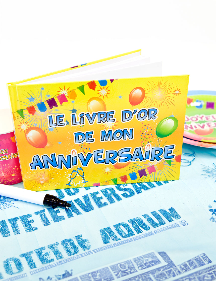 Livre d'or Anniversaire Fiesta 21.5 x 15.5 cm