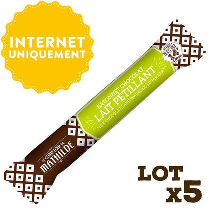 Lot 5 Bâtonnets SnackChoc Feuilletine - 5x14g