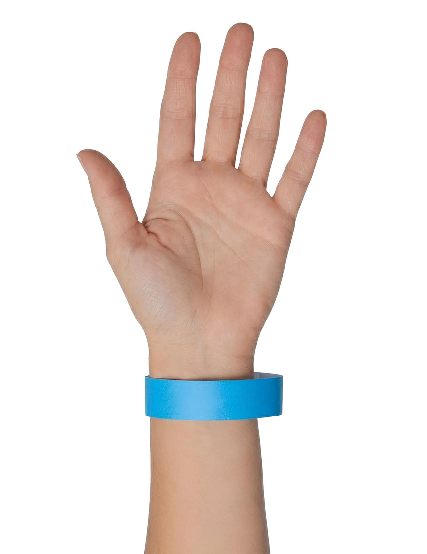 Lot 50 bracelets évenementiels bleus