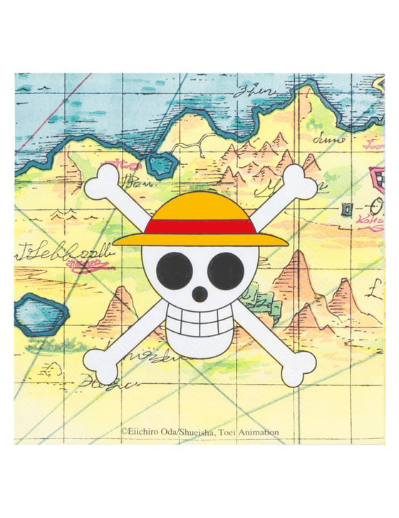 Lot de 20 serviettes en papier 33x33cm One Piece