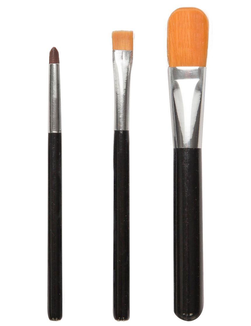 Lot de 3 pinceaux à maquillage