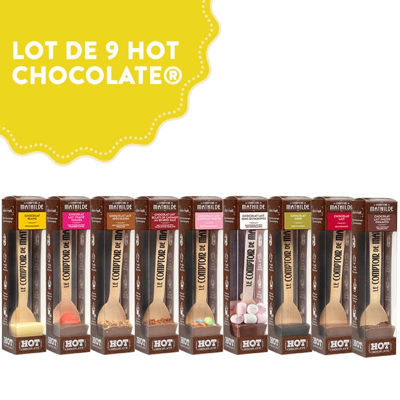 Lot de 9 Hot chocolate® - 9 x 30g