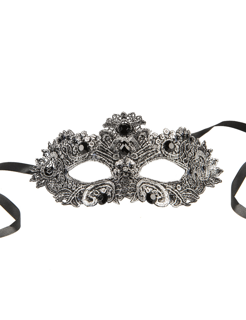 Loup antique argent avec pierres adulte