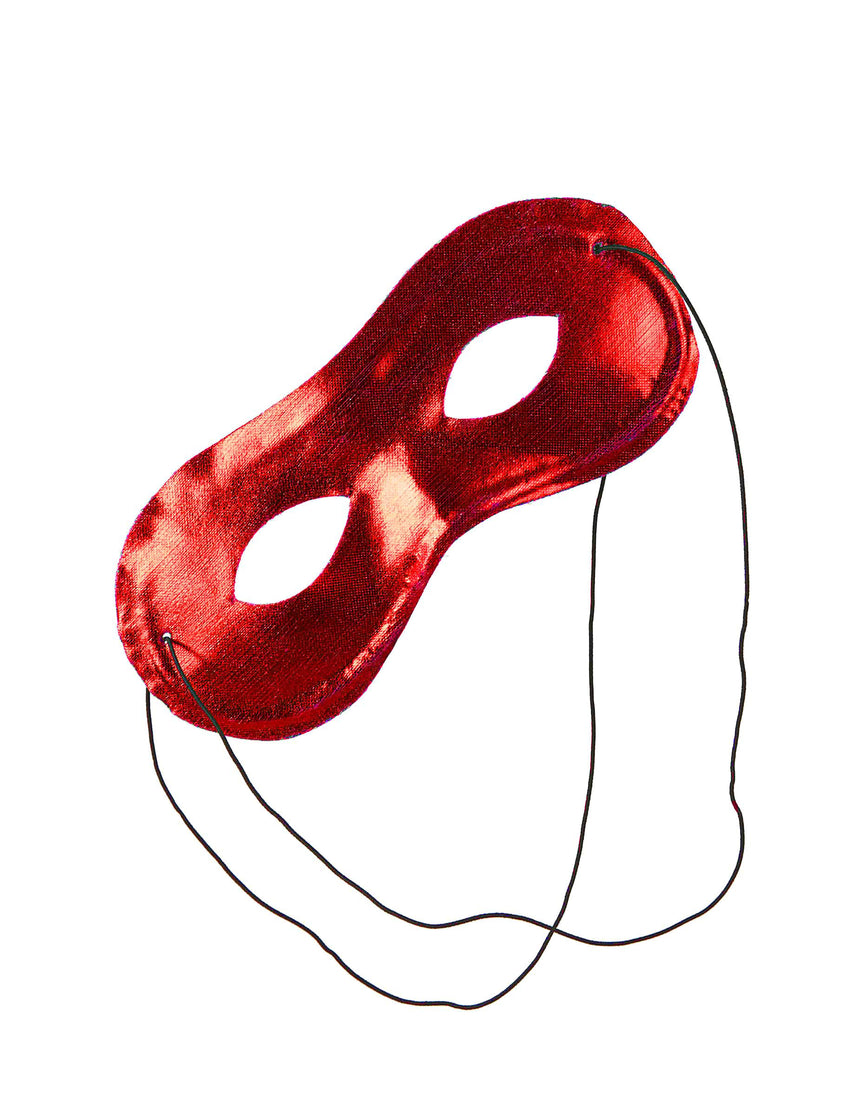 Loup métallisé rouge adulte