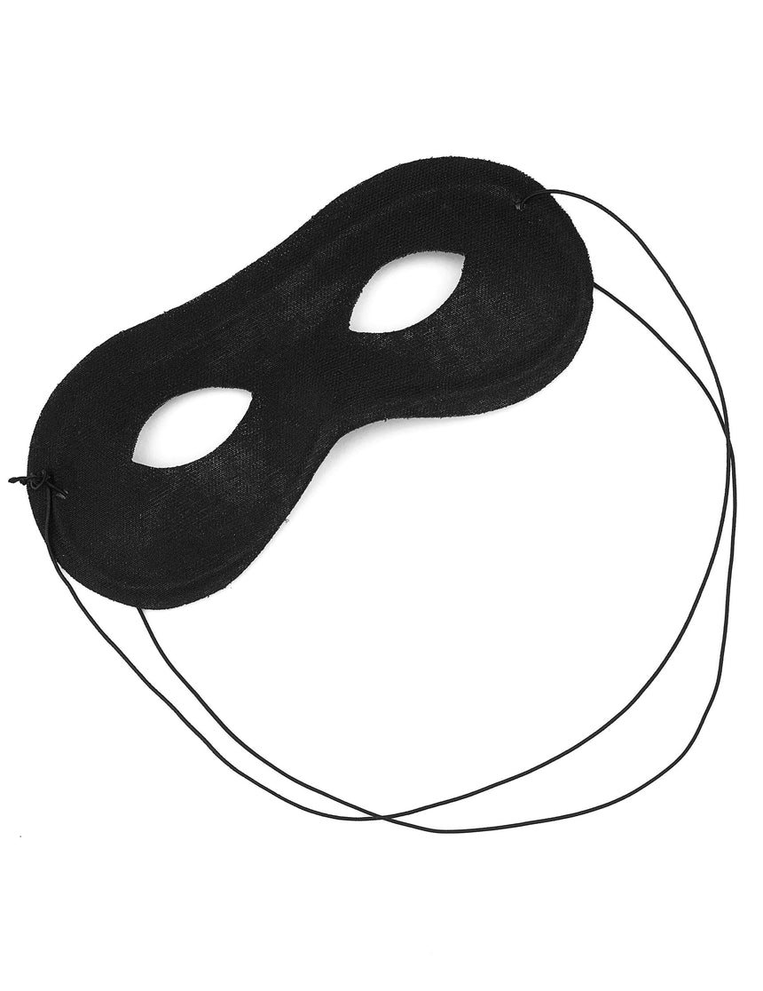 Loup noir adulte en tissu et plastique