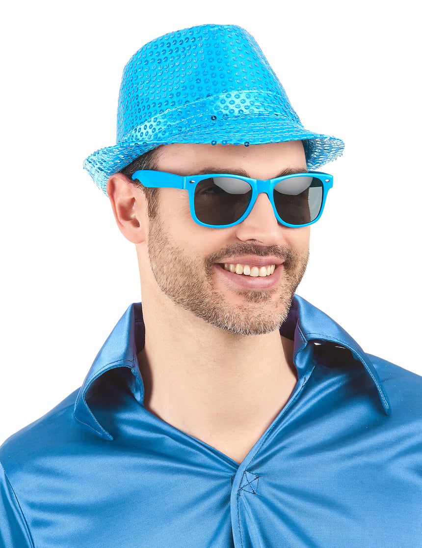 Lunettes blues bleue adulte