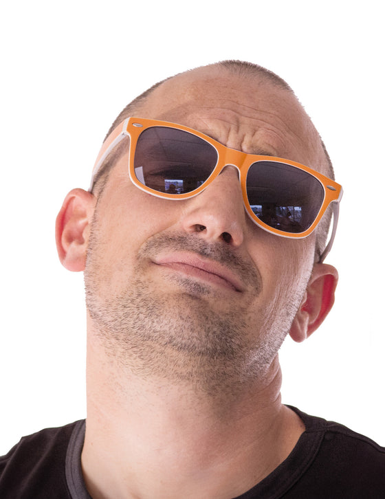 Lunettes blues orange adulte