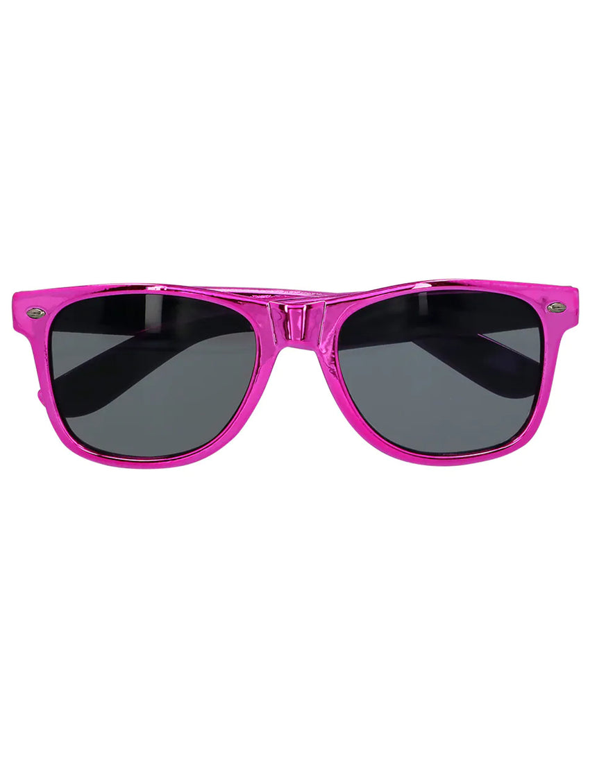 Lunettes blues rose métallique adulte
