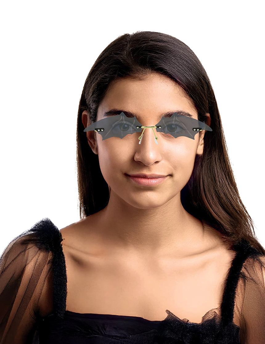 Lunettes chauve-souris noires adulte