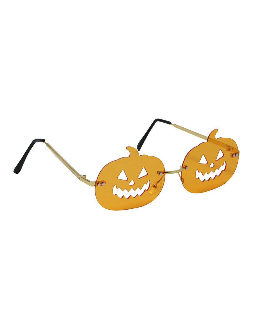 Lunettes citrouilles oranges adulte
