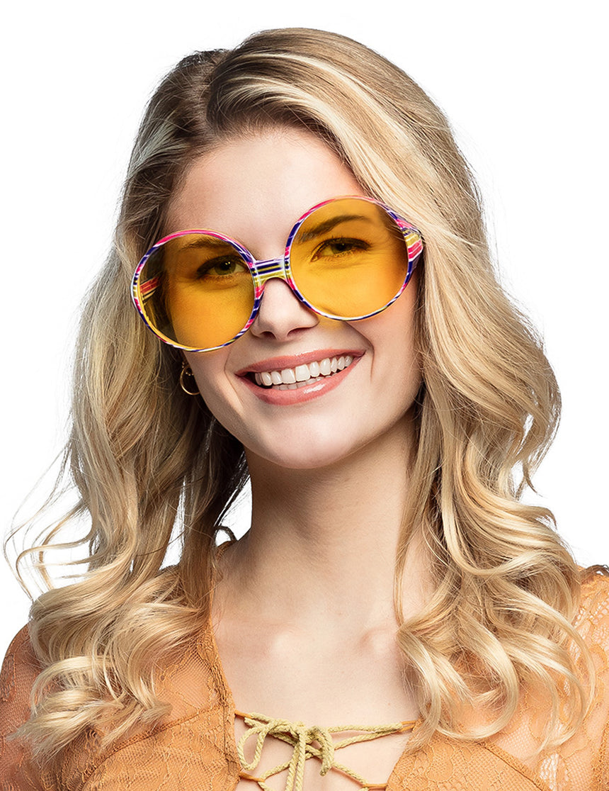 Lunettes de hippie adulte