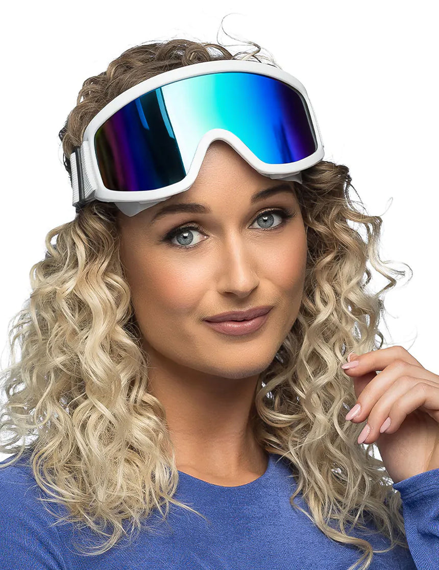 Lunettes de ski blanches adultes