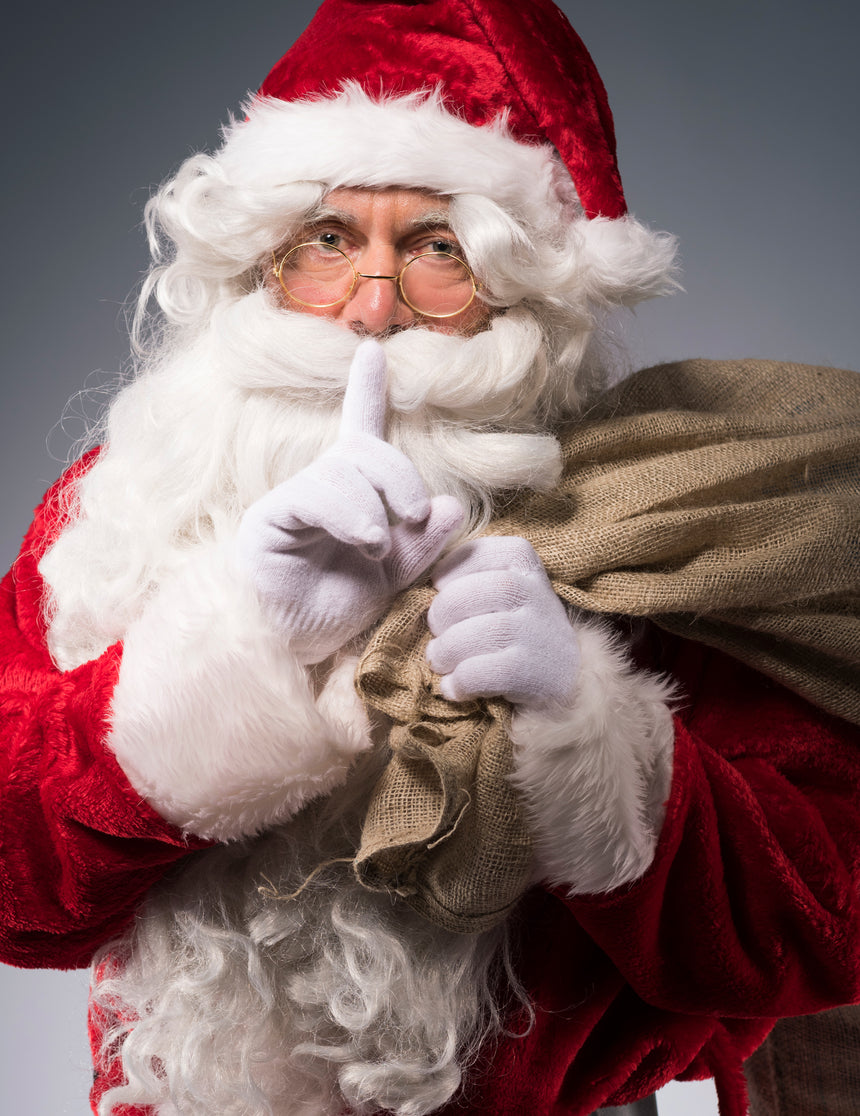 Lunettes dorées Père Noël adulte