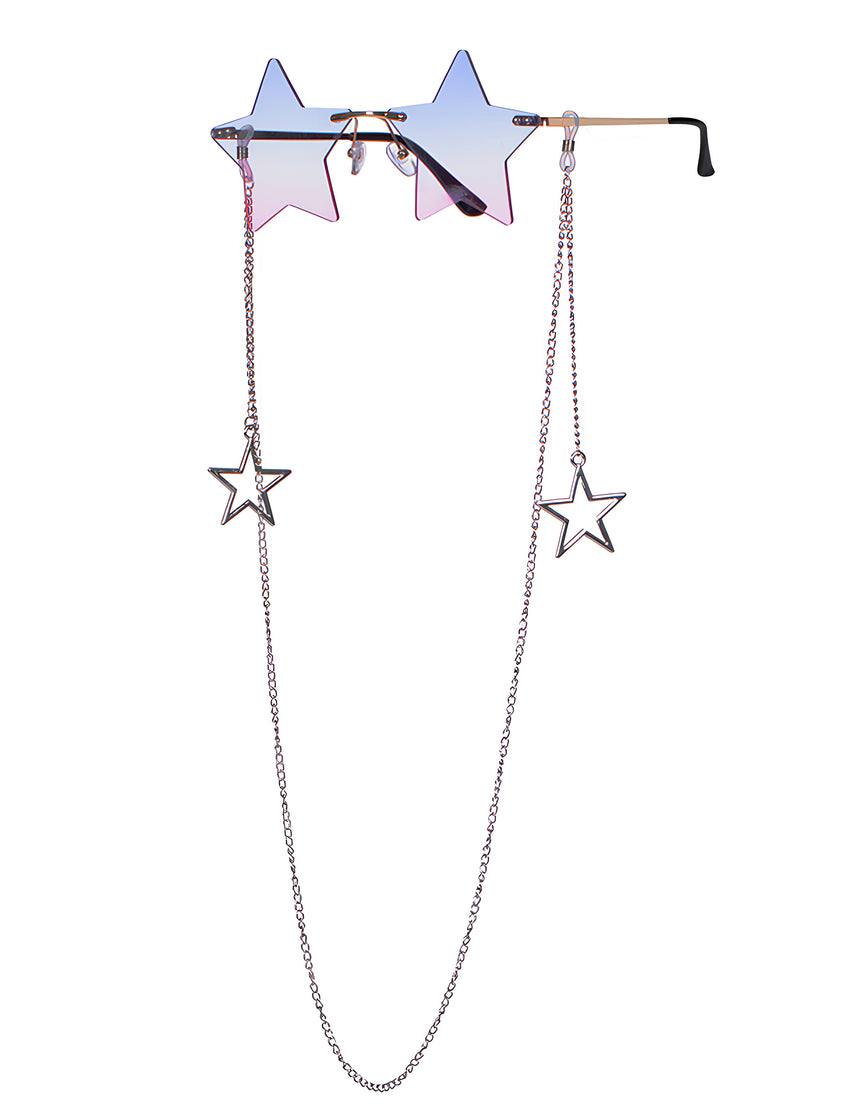Lunettes étoiles à chaine adulte