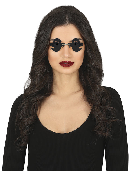 Lunettes fantômes noirs adulte