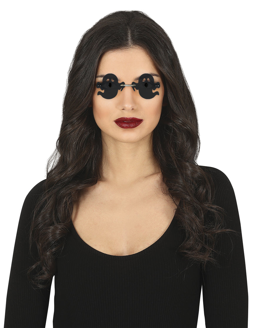 Lunettes fantômes noirs adulte