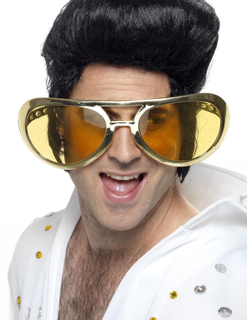 Lunettes géantes dorés adulte