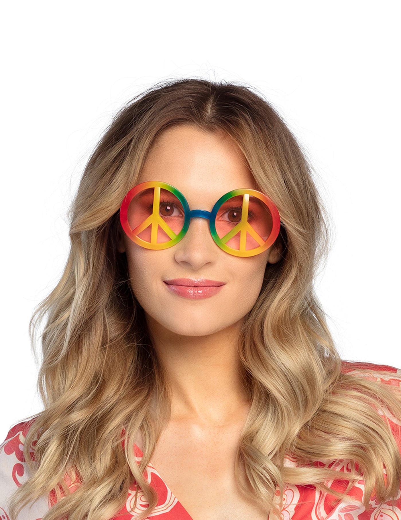 Lunettes hippie arc-en-ciel adulte