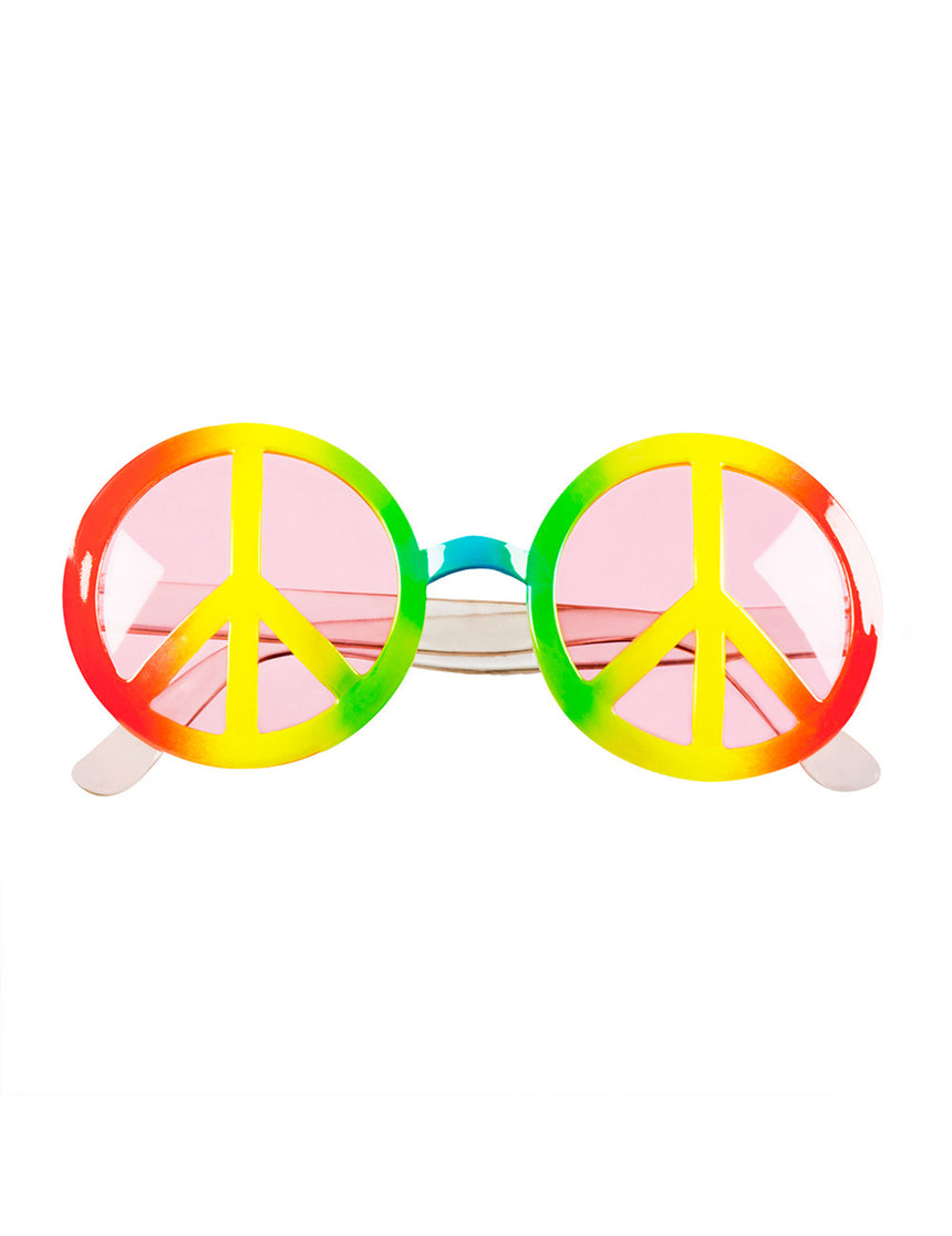 Lunettes hippie arc-en-ciel adulte