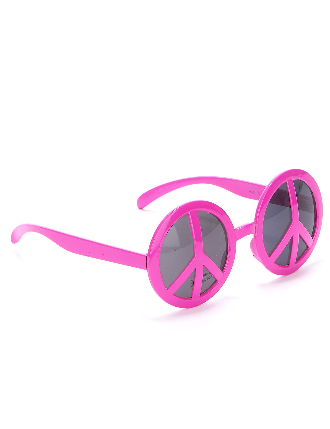 Lunettes hippie rose adulte