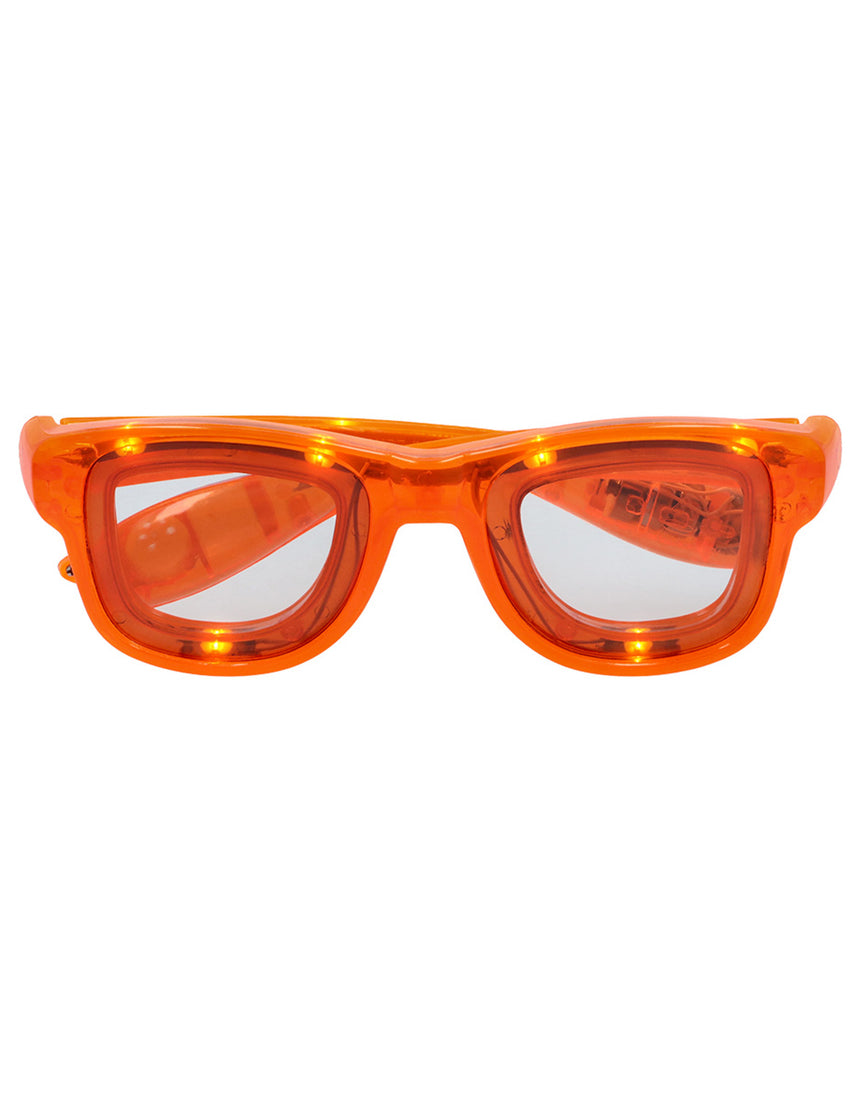 Lunettes lumineuses à LED oranges