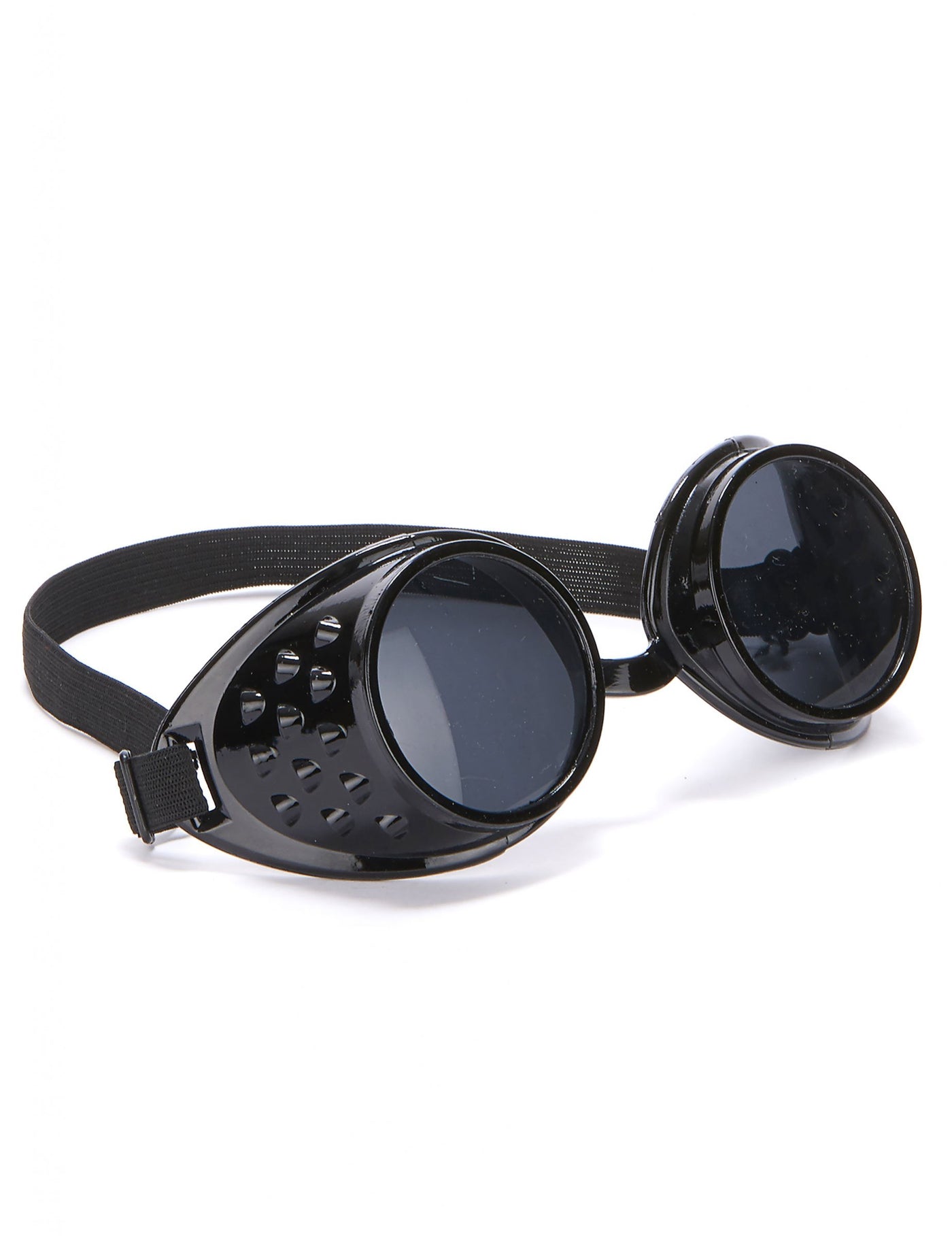 Lunettes noires de biker plastique adulte