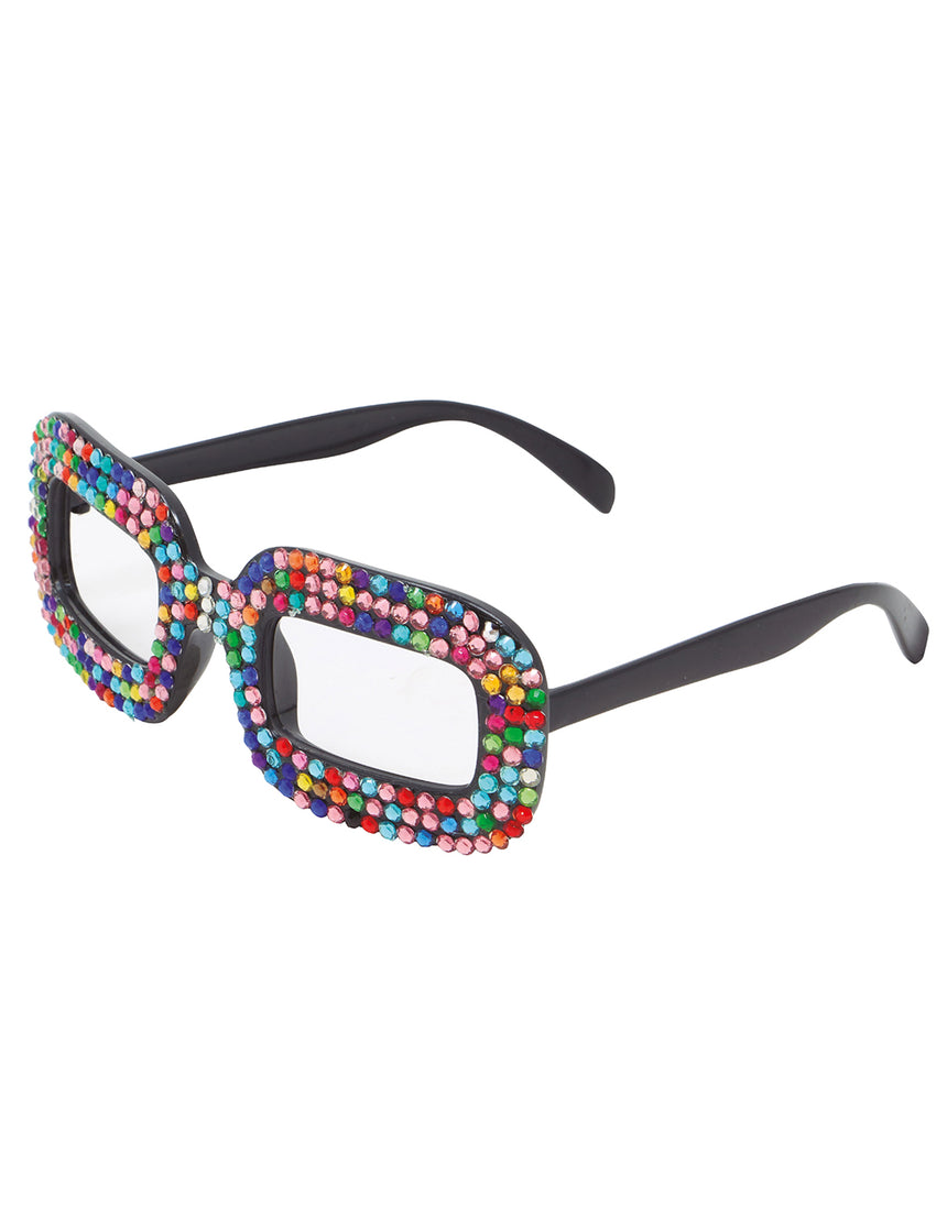 Lunettes pop multicolores adulte
