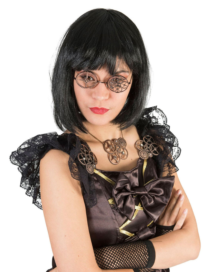 Lunettes rondes bronze Steampunk