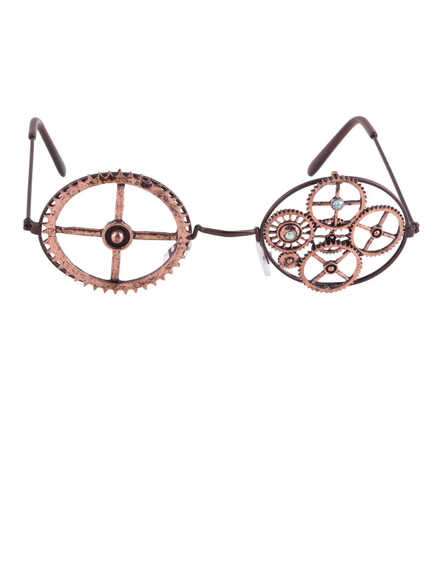 Lunettes rondes bronze Steampunk