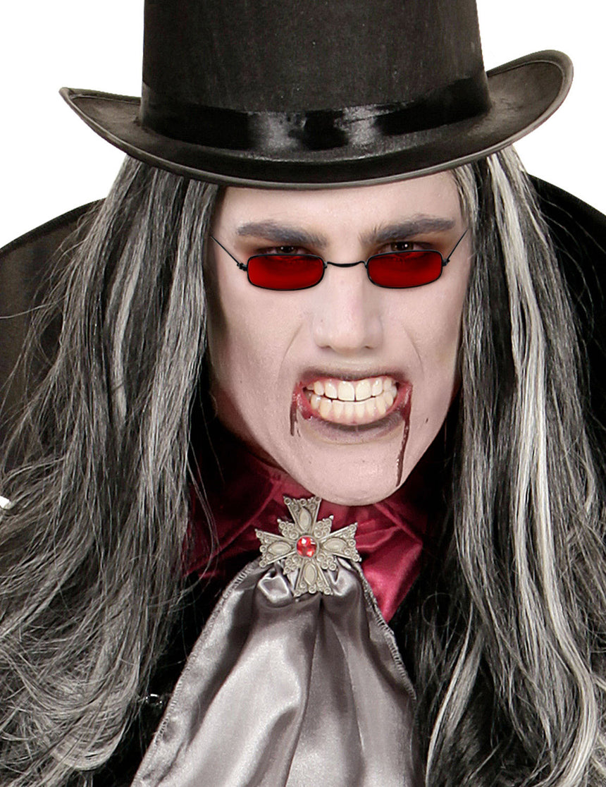 Lunettes vampire rouge