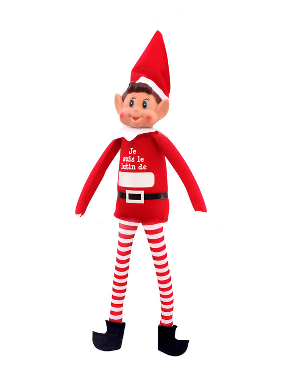 Lutin farceur garçon Elfie à personnaliser 38 cm