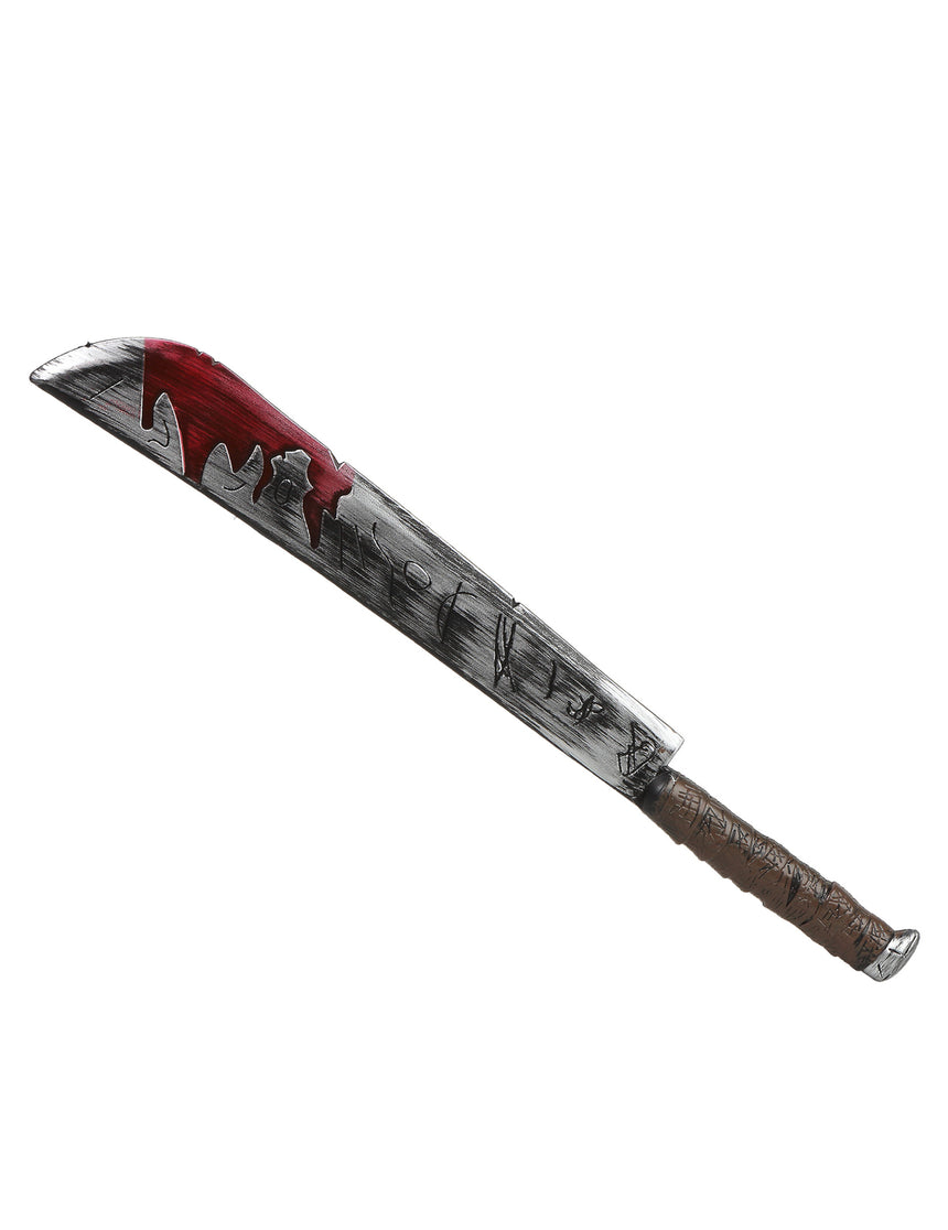Machette sanglante Halloween en plastique